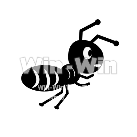 アリのシルエット素材 W-026189