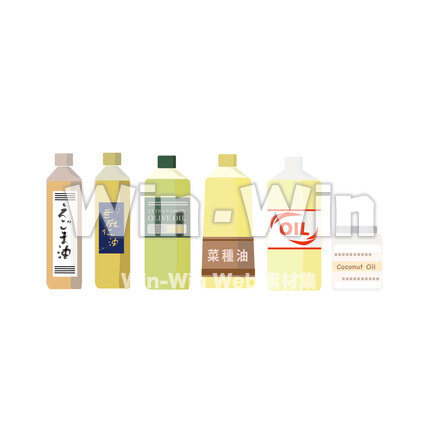 食用オイルのCG・イラスト素材 W-027219