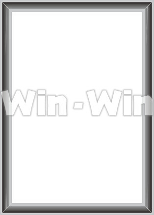 額縁のシルエット素材 W-026041