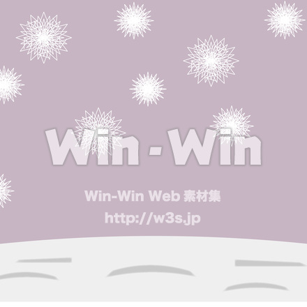 雪が降っている背景画です。のCG・イラスト素材 W-026890
