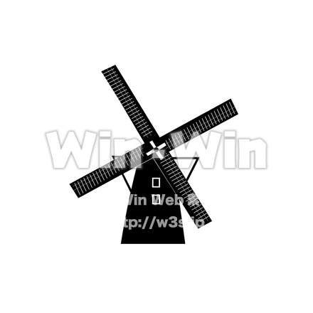 東京ドイツ村のシルエット素材 W-026511