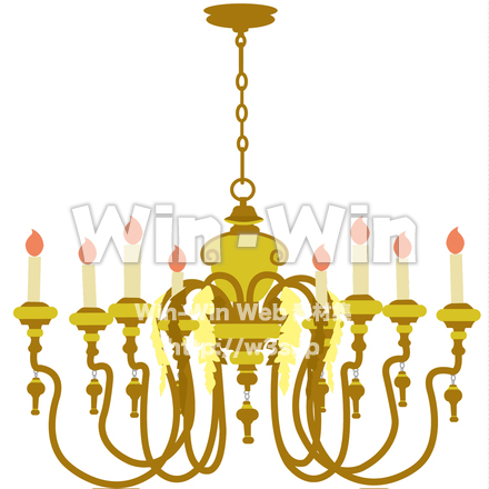 シャンデリアのCG・イラスト素材 W-026396