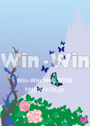 いばら姫背景のCG・イラスト素材 W-027923