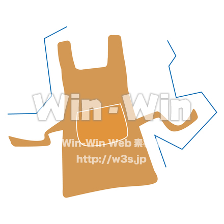 エプロンのCG・イラスト素材 W-027161