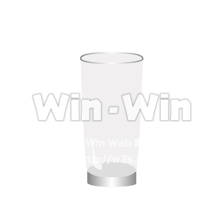 空のグラスのCG・イラスト素材 W-027488