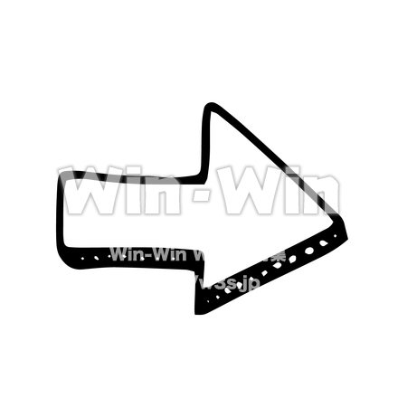 矢印のシルエット素材 W-027612