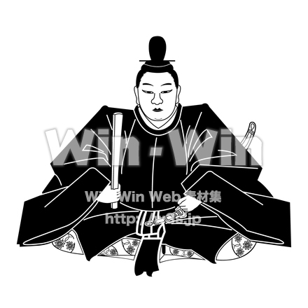 島津義弘のシルエット素材 W-027844