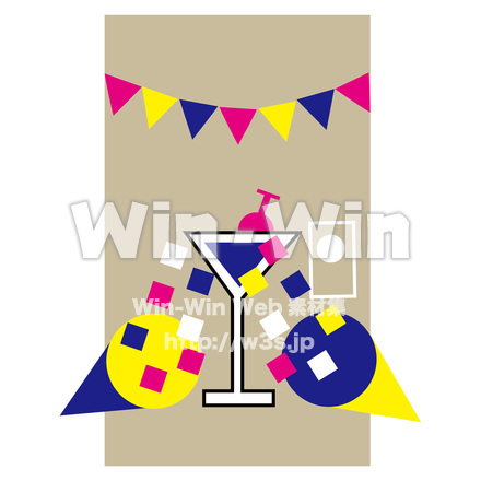 パーティールームカラーアイコンのCG・イラスト素材 W-026459