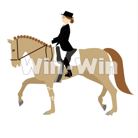 馬術のCG・イラスト素材 W-027542