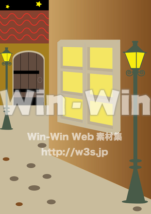 マッチ売りの少女（背景）のCG・イラスト素材 W-027970