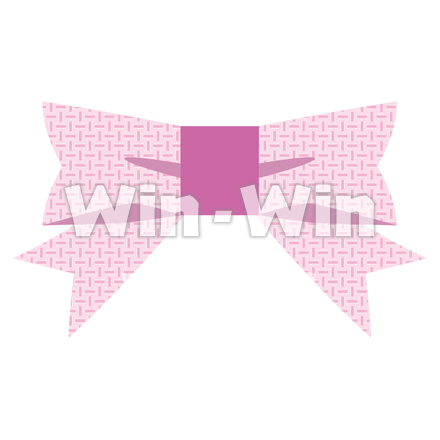 ピンクのリボンのCG・イラスト素材 W-026202