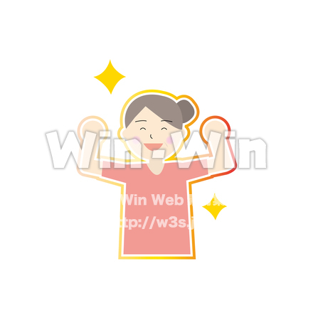 健康のイメージ（女性）のCG・イラスト素材 W-027067