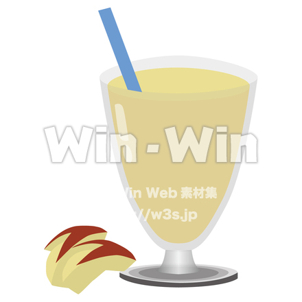 りんごジュースのCG・イラスト素材 W-026961
