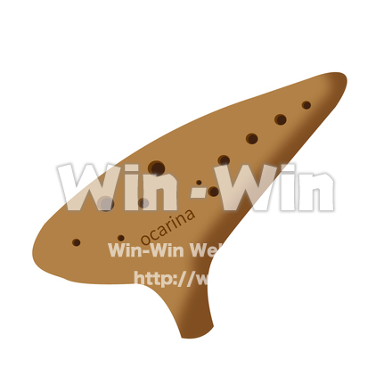 オカリナのCG・イラスト素材 W-026253