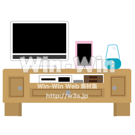 テレビ台のCG・イラスト素材 W-026513