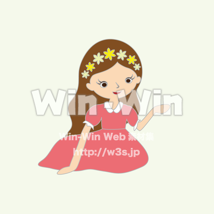 女の子のCG・イラスト素材 W-027829