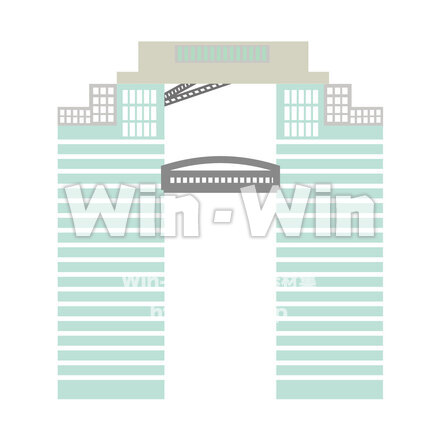 梅田スカイビルのCG・イラスト素材 W-027214