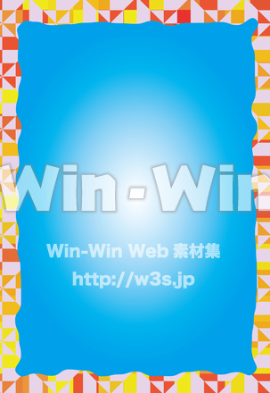 幾何学模様の背景のシルエット素材 W-027537