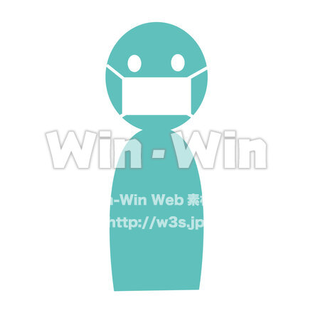 マスクをした人のCG・イラスト素材 W-027304