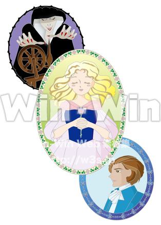 いばら姫キャラクターのCG・イラスト素材 W-027921