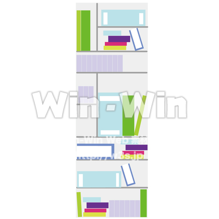 本棚のCG・イラスト素材 W-026647