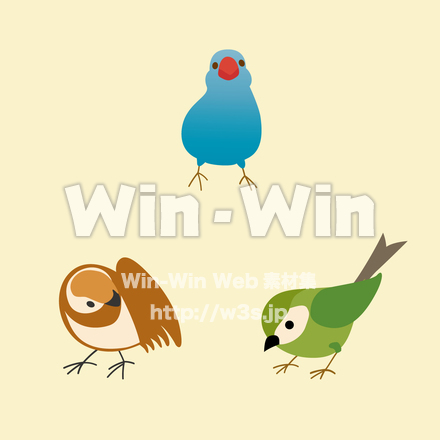 鳥のCG・イラスト素材 W-027645