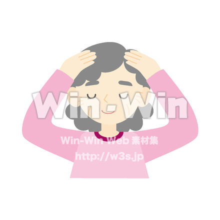 おばあさんのCG・イラスト素材 W-027259