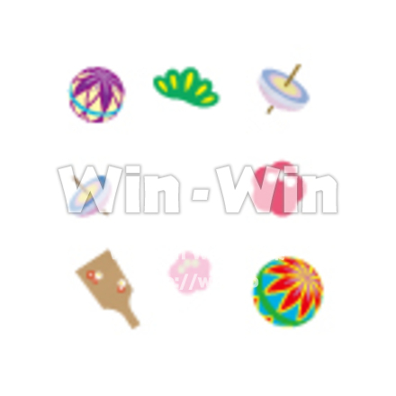 正月の縁起物のCG・イラスト素材 W-027539