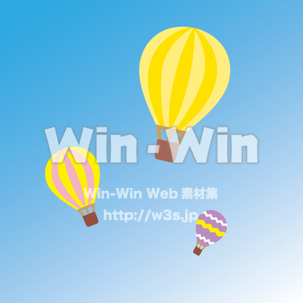 気球のCG・イラスト素材 W-026501