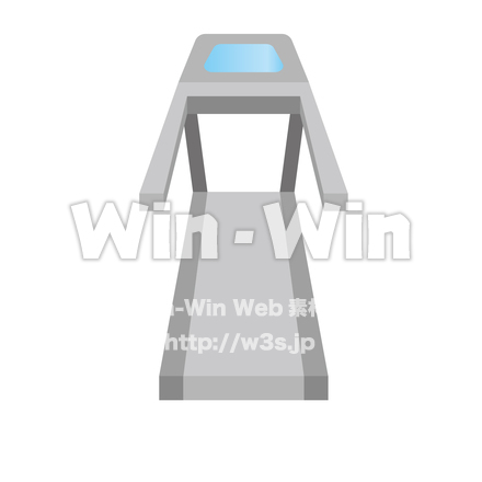 ランニングマシンのCG・イラスト素材 W-026738