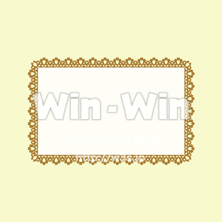 花びらフレームのCG・イラスト素材 W-027651