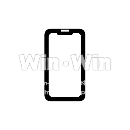 スマートフォンversion X以降のシルエット素材 W-026985
