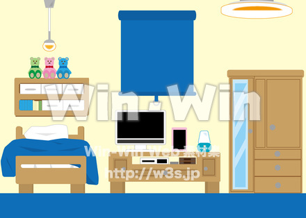 OLの部屋のCG・イラスト素材 W-026512