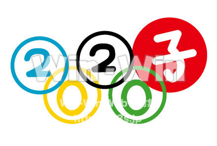 五輪と干支のCG・イラスト素材 W-026349