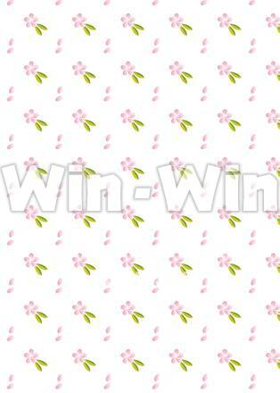 桜花のパターンのCG・イラスト素材 W-026680