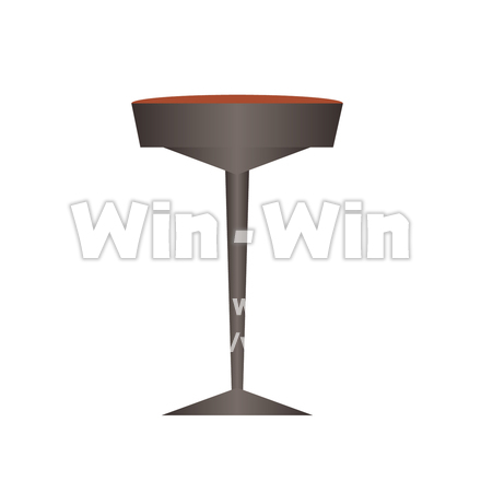 カウンターバーのイスのCG・イラスト素材 W-027491