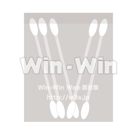 綿棒のCG・イラスト素材 W-026409