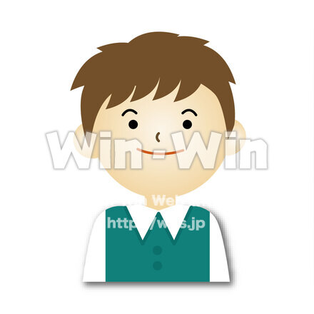 男の子-笑顔のCG・イラスト素材 W-027181