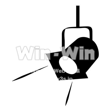 舞台照明シルエットのシルエット素材 W-026616