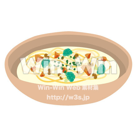 スープパスタのCG・イラスト素材 W-026690