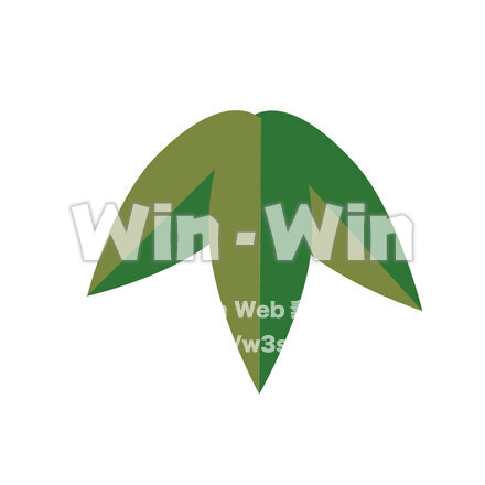 竹の葉のCG・イラスト素材 W-026379