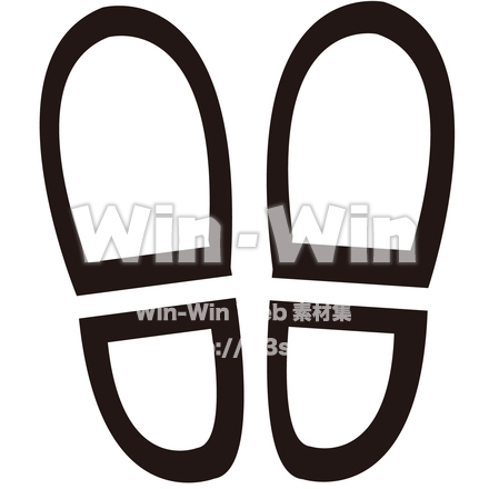 足跡のCG・イラスト素材 W-027097