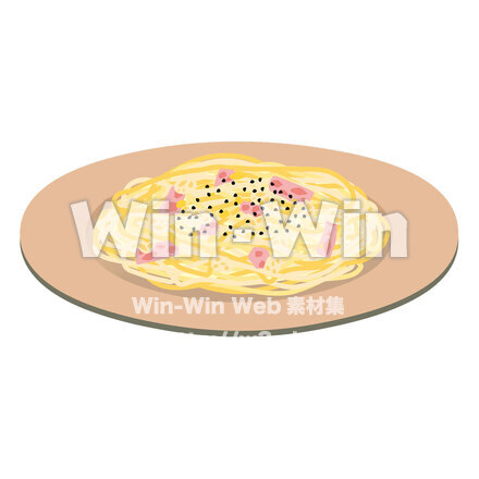 カルボナーラのCG・イラスト素材 W-026688
