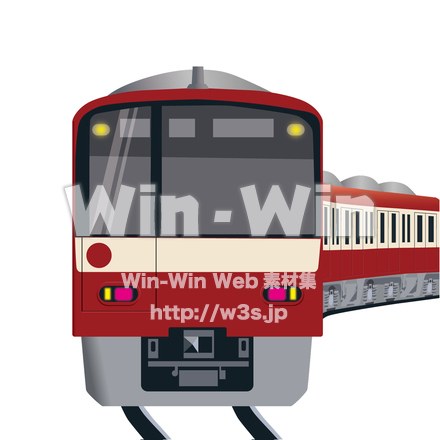 京急の車両のCG・イラスト素材 W-027485