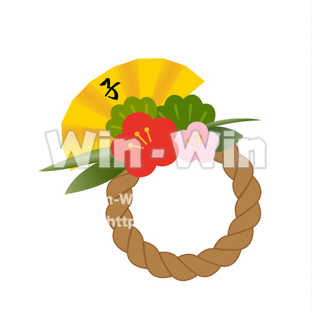 正月飾り＿子年のCG・イラスト素材 W-026533