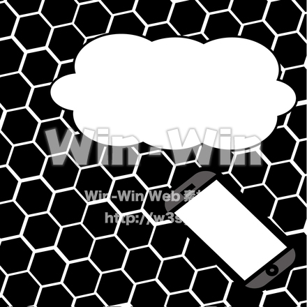 テクノロジーのシルエット素材 W-026146