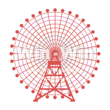 観覧車のCG・イラスト素材 W-027329