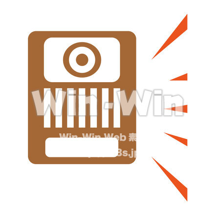 玄関チャイムのイラストのCG・イラスト素材 W-026902