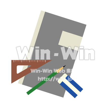 文房具セットのCG・イラスト素材 W-027742
