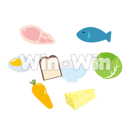 食べ物（栄養）のイラストのCG・イラスト素材 W-027070